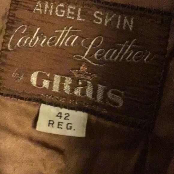 Men's Brown Leather Blazer by Angel Skin Leather by Grais